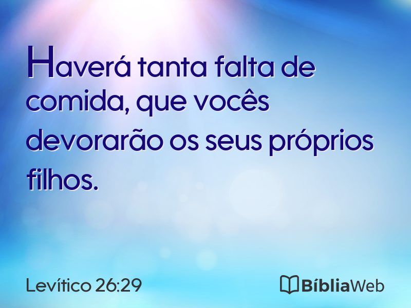 Levítico 26:29 em imagem para compartilhar