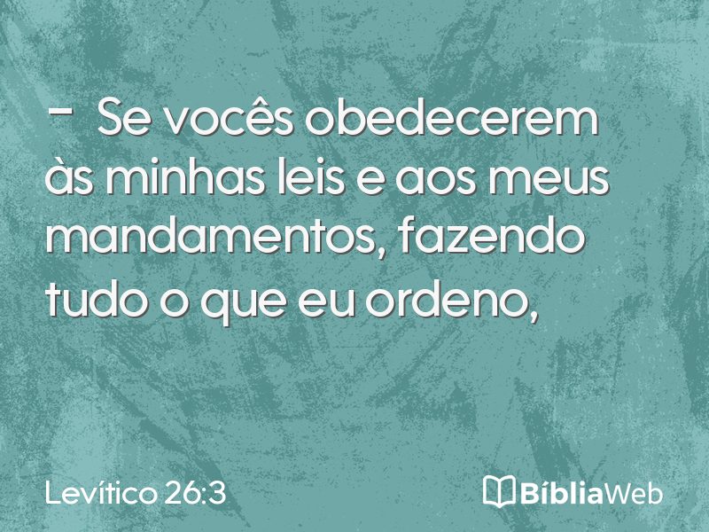 Levítico 26:3 em imagem para compartilhar