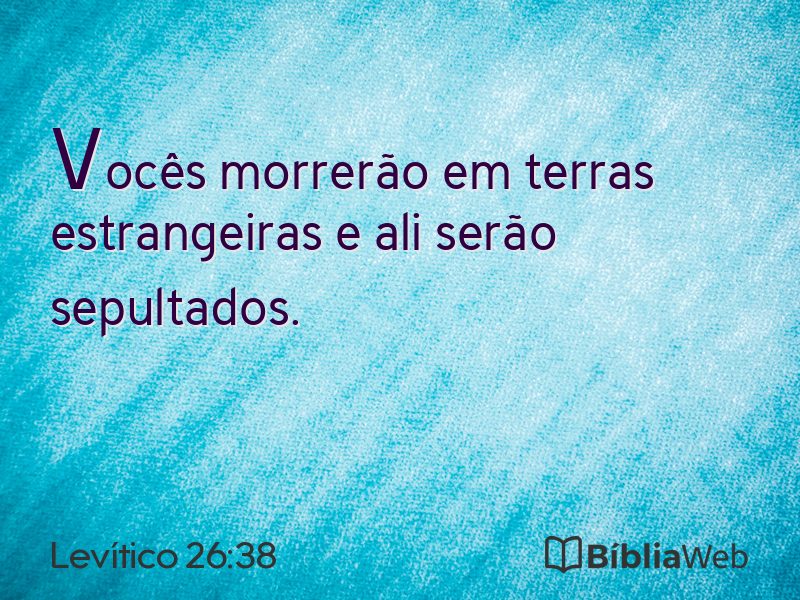 Levítico 26:38 em imagem para compartilhar