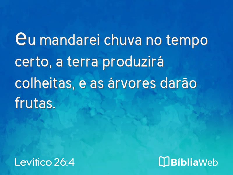 Levítico 26:4 em imagem para compartilhar