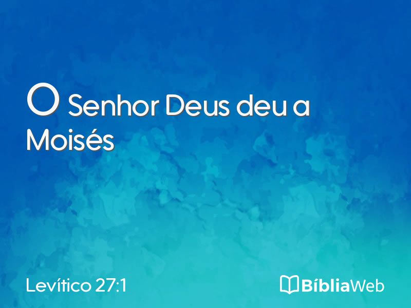 Levítico 27:1 em imagem para compartilhar