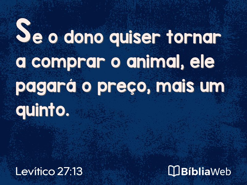 Levítico 27:13 em imagem para compartilhar