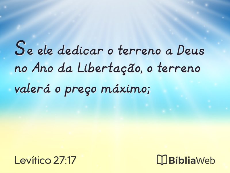Levítico 27:17 em imagem para compartilhar
