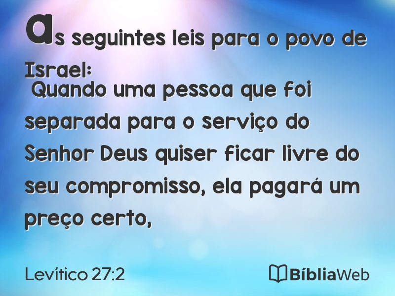 Levítico 27:2 em imagem para compartilhar