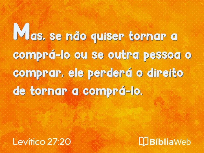 Levítico 27:20 em imagem para compartilhar