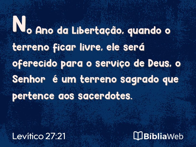 Levítico 27:21 em imagem para compartilhar