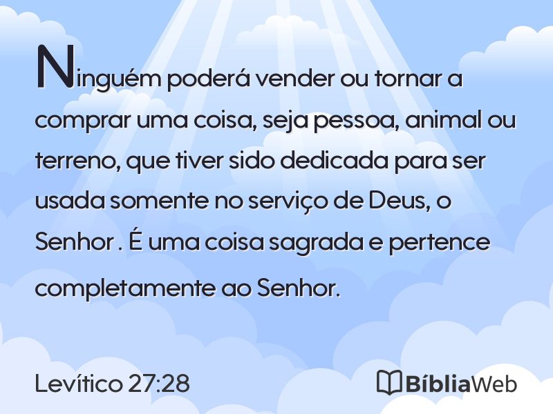 Levítico 27:28 em imagem para compartilhar