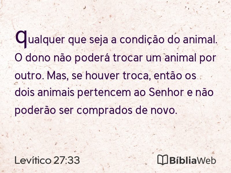 Levítico 27:33 em imagem para compartilhar