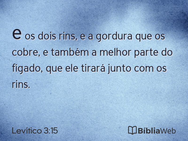 Levítico 3:15 em imagem para compartilhar