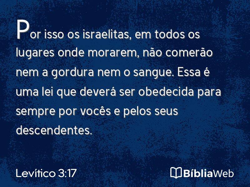 Levítico 3:17 em imagem para compartilhar
