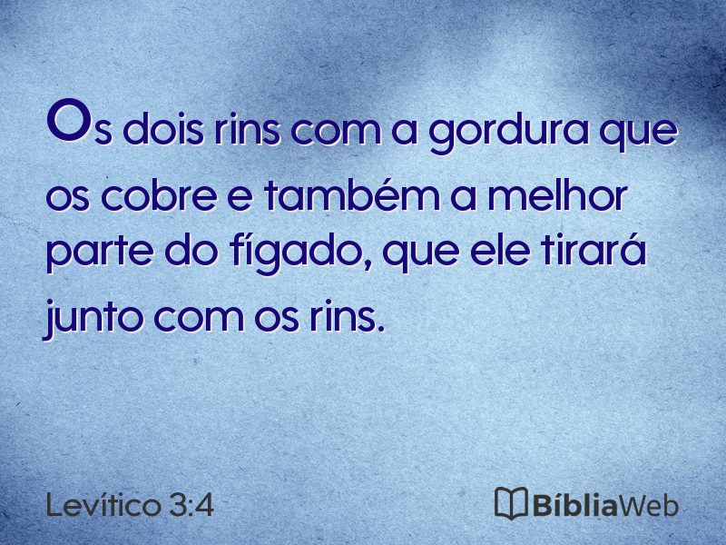 Levítico 3:4 em imagem para compartilhar