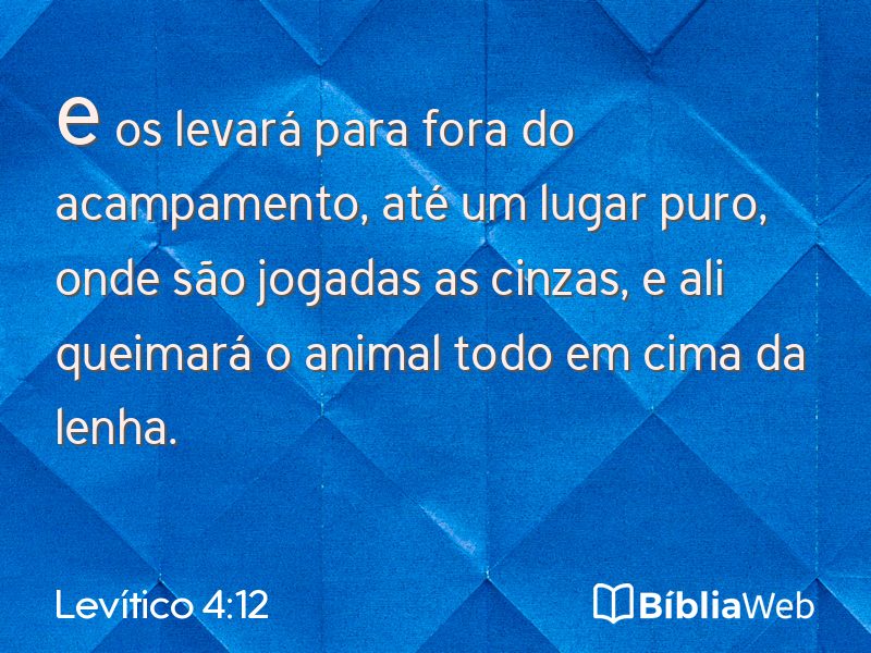 Levítico 4:12 em imagem para compartilhar