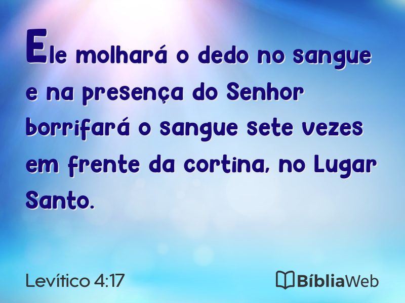 Levítico 4:17 em imagem para compartilhar