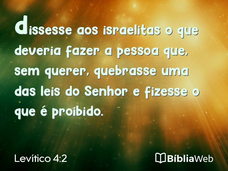 Levítico 4:2 em imagem para compartilhar