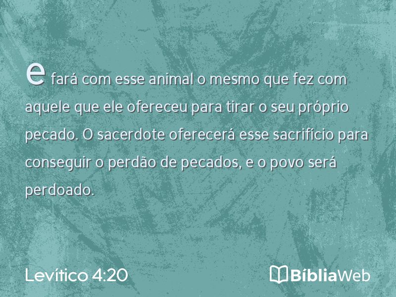 Levítico 4:20 em imagem para compartilhar
