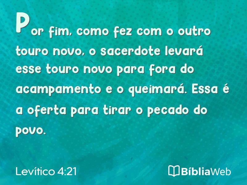Levítico 4:21 em imagem para compartilhar