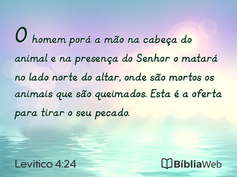 Levítico 4:24 em imagem para compartilhar