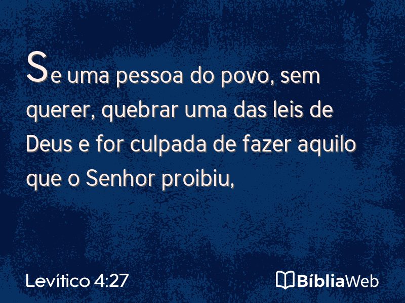 Levítico 4:27 em imagem para compartilhar