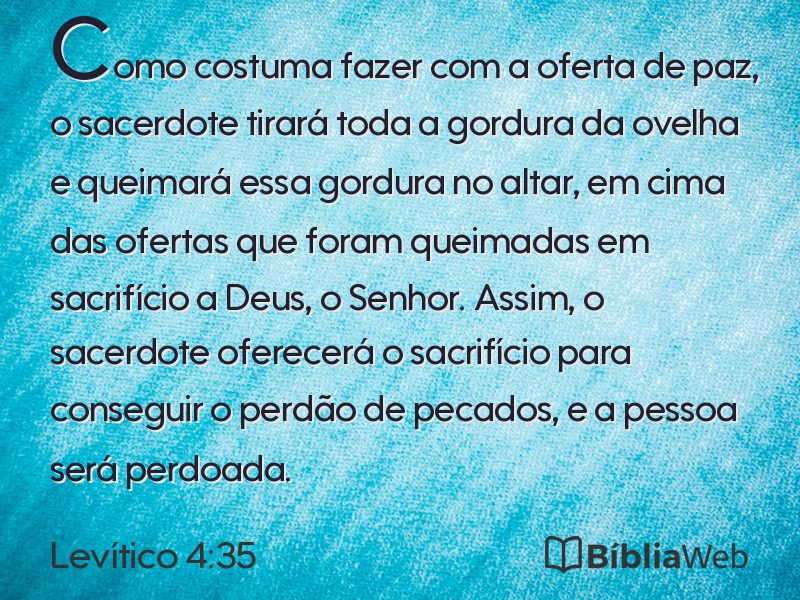 Levítico 4:35 em imagem para compartilhar