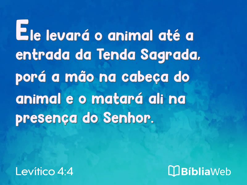 Levítico 4:4 em imagem para compartilhar
