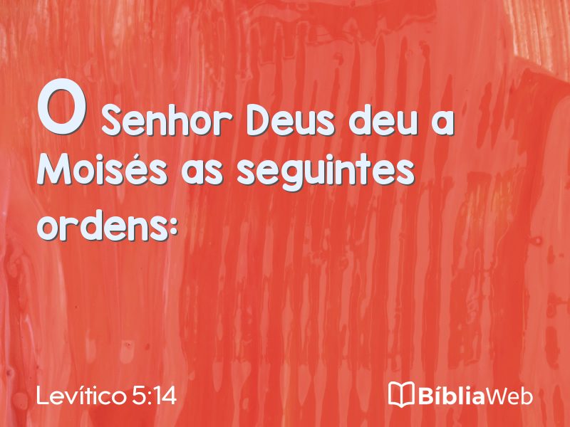 Levítico 5:14 em imagem para compartilhar