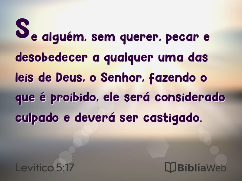 Levítico 5:17 em imagem para compartilhar