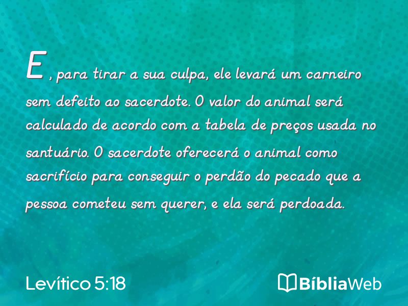 Levítico 5:18 em imagem para compartilhar