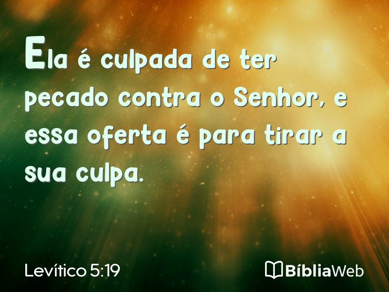 Levítico 5:19 em imagem para compartilhar