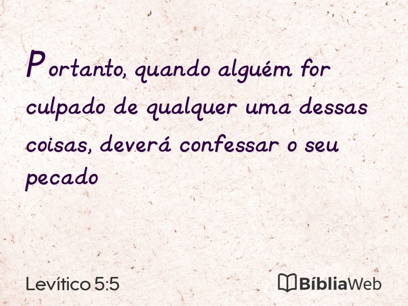 Levítico 5:5 em imagem para compartilhar