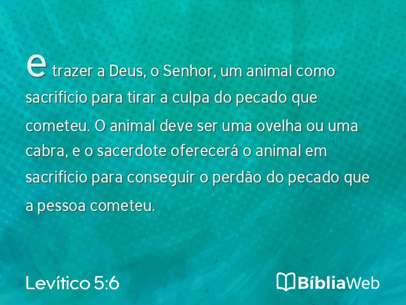 Levítico 5:6 em imagem para compartilhar