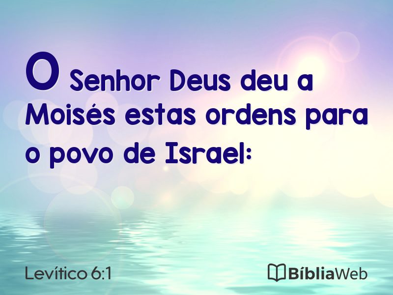 Levítico 6:1 em imagem para compartilhar