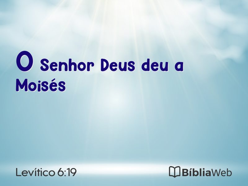 Levítico 6:19 em imagem para compartilhar