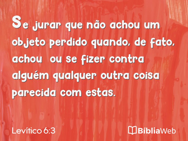 Levítico 6:3 em imagem para compartilhar