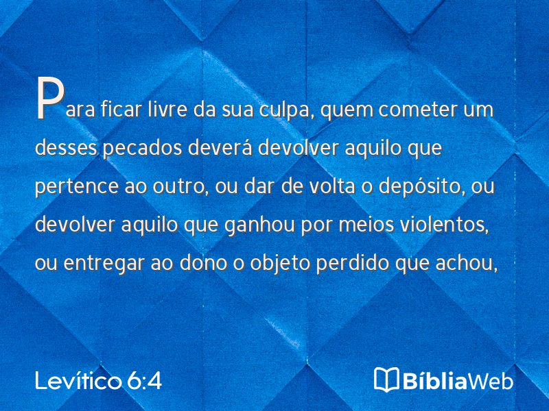 Levítico 6:4 em imagem para compartilhar