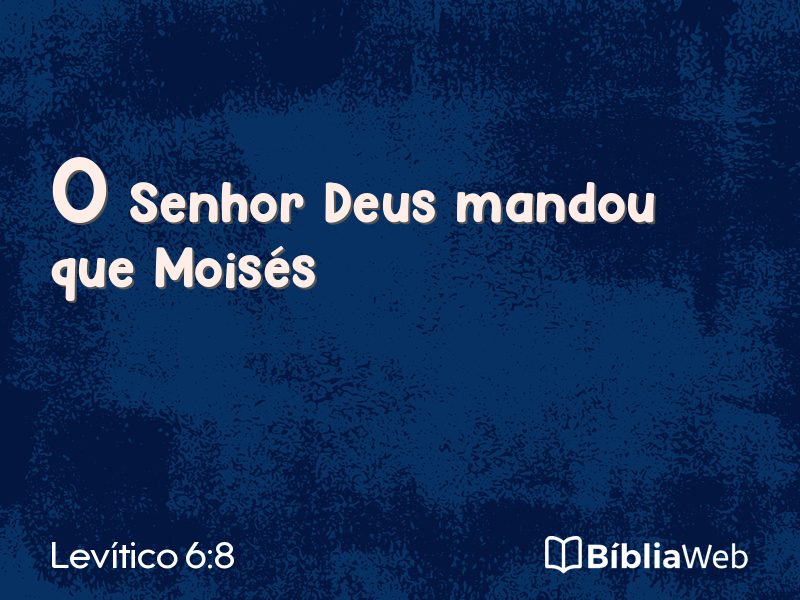 Levítico 6:8 em imagem para compartilhar