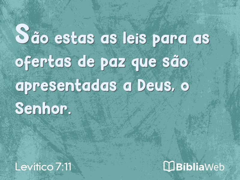 Levítico 7:11 em imagem para compartilhar