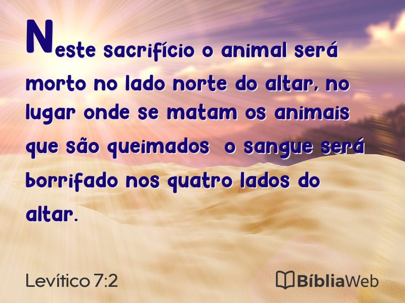 Levítico 7:2 em imagem para compartilhar