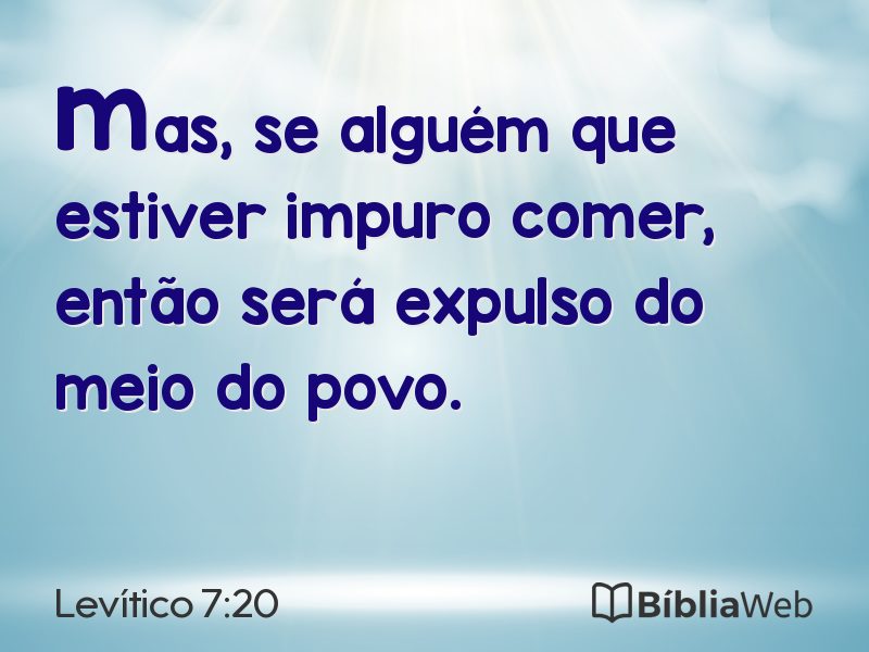 Levítico 7:20 em imagem para compartilhar