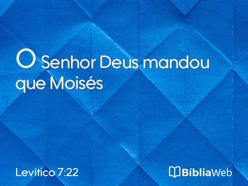 Levítico 7:22 em imagem para compartilhar
