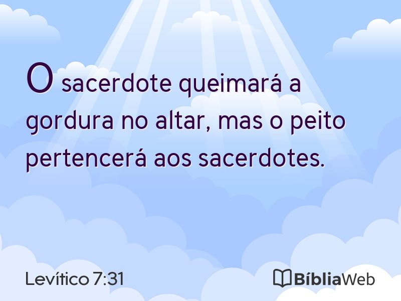 Levítico 7:31 em imagem para compartilhar