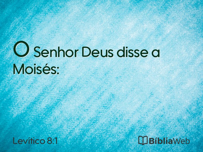 Levítico 8:1 em imagem para compartilhar