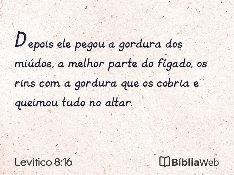 Levítico 8:16 em imagem para compartilhar