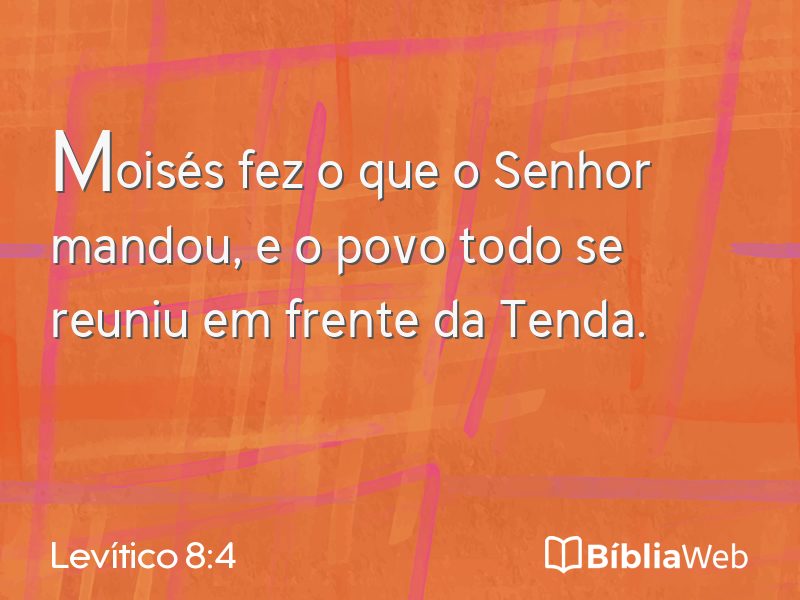 Levítico 8:4 em imagem para compartilhar