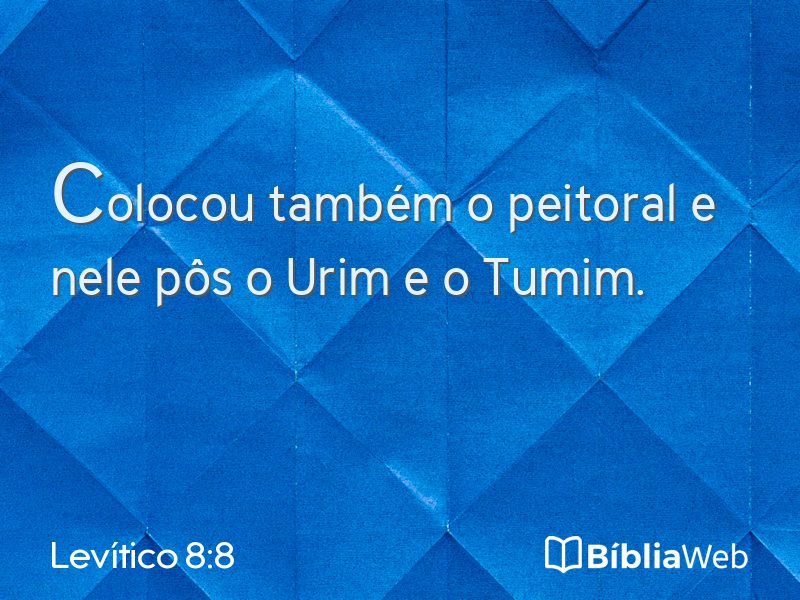 Levítico 8:8 em imagem para compartilhar