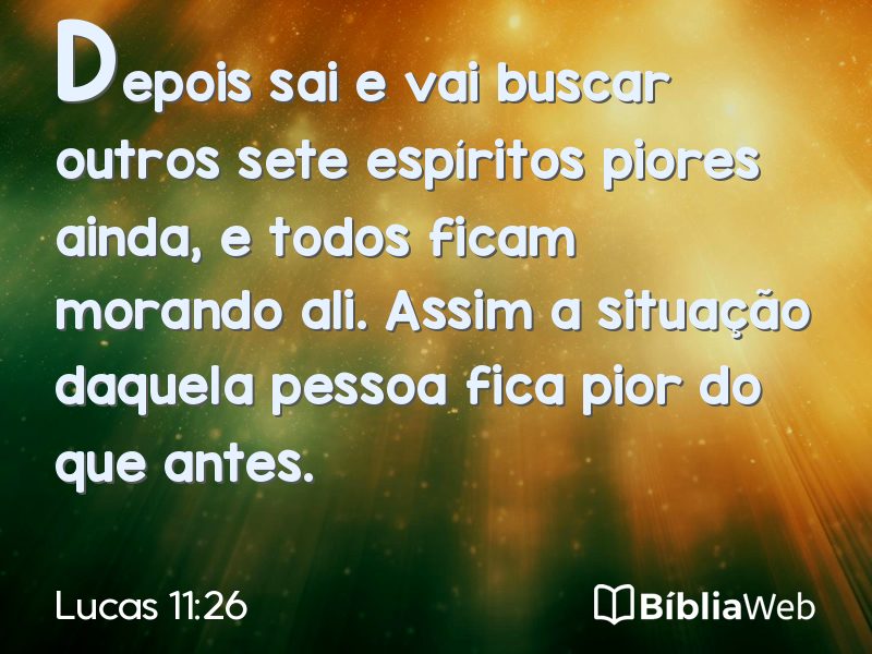 Lucas 11:26 em imagem para compartilhar