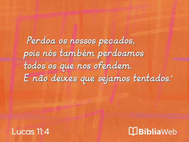 Lucas 11:4 em imagem para compartilhar