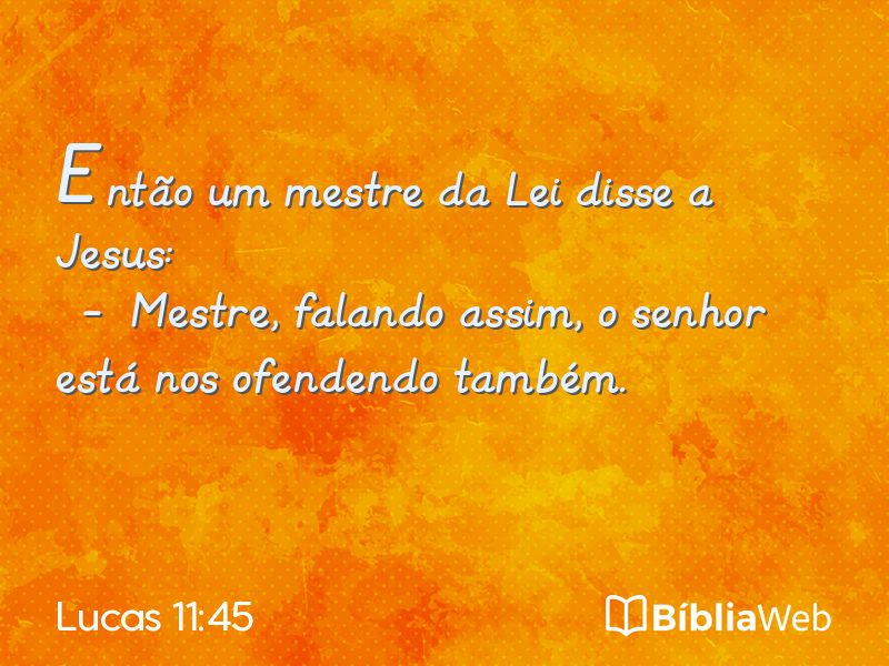 Lucas 11:45 em imagem para compartilhar