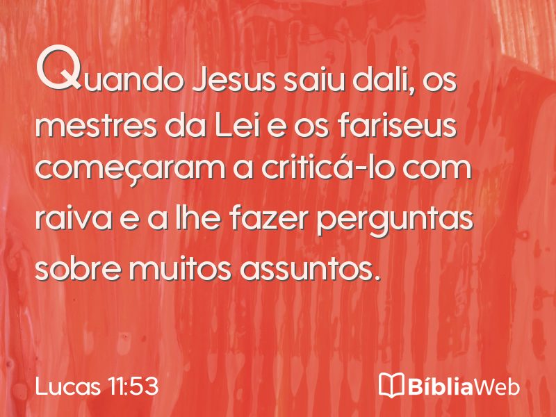 Lucas 11:53 em imagem para compartilhar