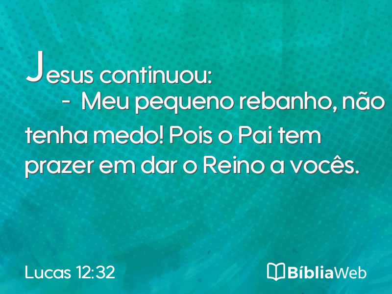 Lucas 12:32 em imagem para compartilhar