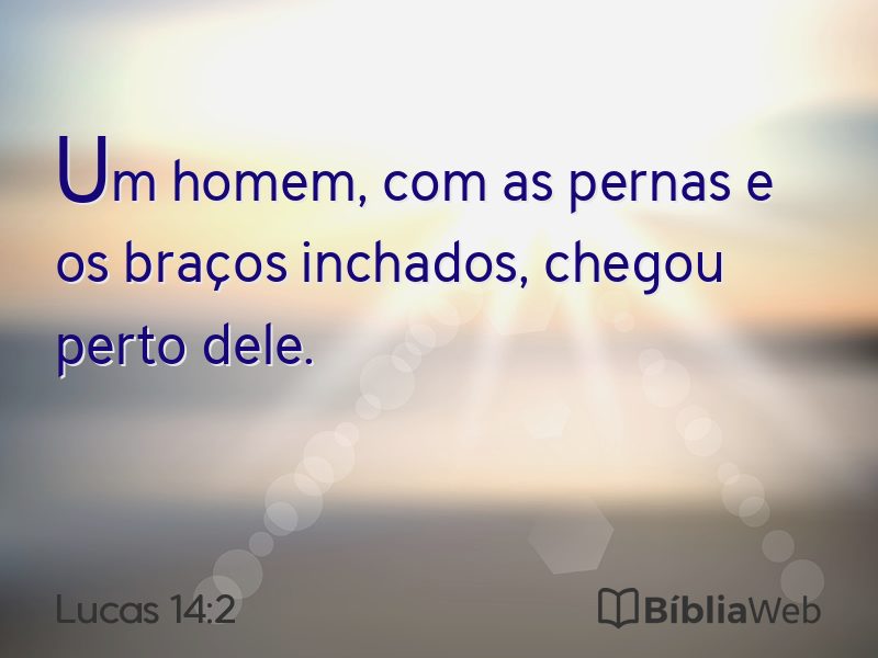 Lucas 14:2 em imagem para compartilhar